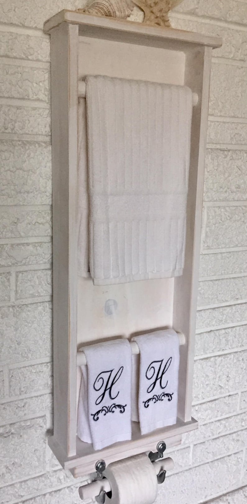 Nautical Towel Rack Coastal Bathroom Toilet Paper Holder Etsy