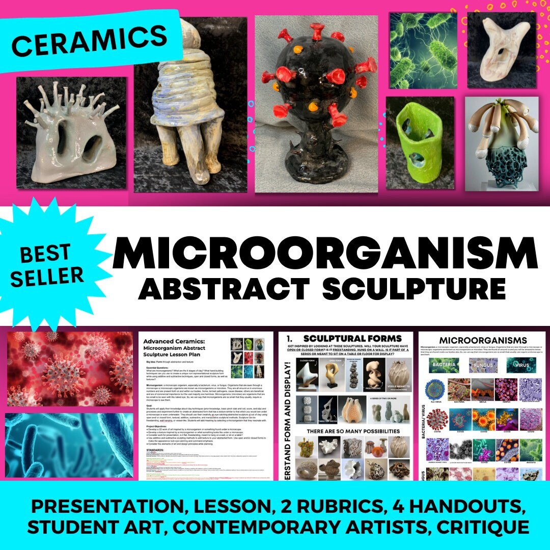 Keramiek Micro-organisme Abstract Sculptuur midden- en middelbare school klei en keramiek