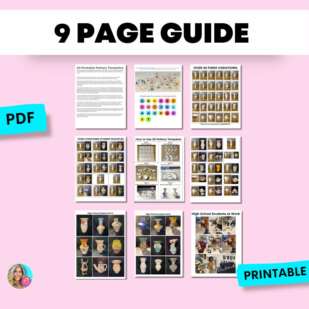 20-printable-pottery-templates-forms-guide-tutorial-and-examples-of-ceramics-etsy-israel for Free Printable Pottery Templates Pdf 20 Printable Pottery Templates, Forms, Guide, Tutorial, and Examples of Ceramics - Etsy Israel for Free Printable Pottery Templates Pdf