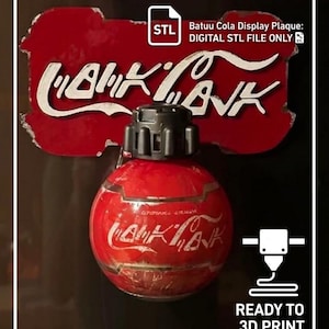 Archivo STL de la placa de exhibición de botellas de Coca-Cola de Galaxy's Edge