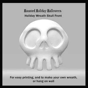 Caveira assombrada para decoração de Halloween e Natal SOMENTE ARQUIVO 3D para impressão 3D