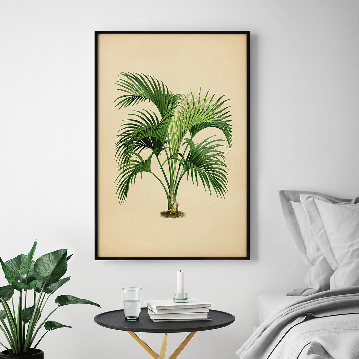 Palm Tree Art Palm Leaf Wall Decor Palm Leaf Prints Palm Etsy
