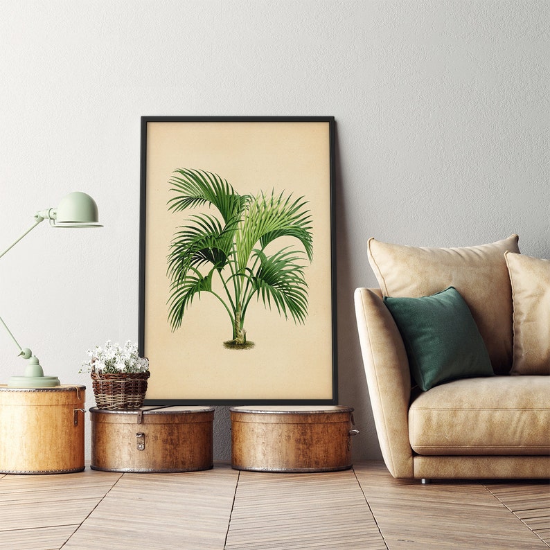 Palm Tree Art Palm Leaf Wall Decor Palm Leaf Prints Palm - Etsy