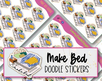 Change Bed Sheets Emotis Hand Drawn Planner Stickers and Bullet Journal ...