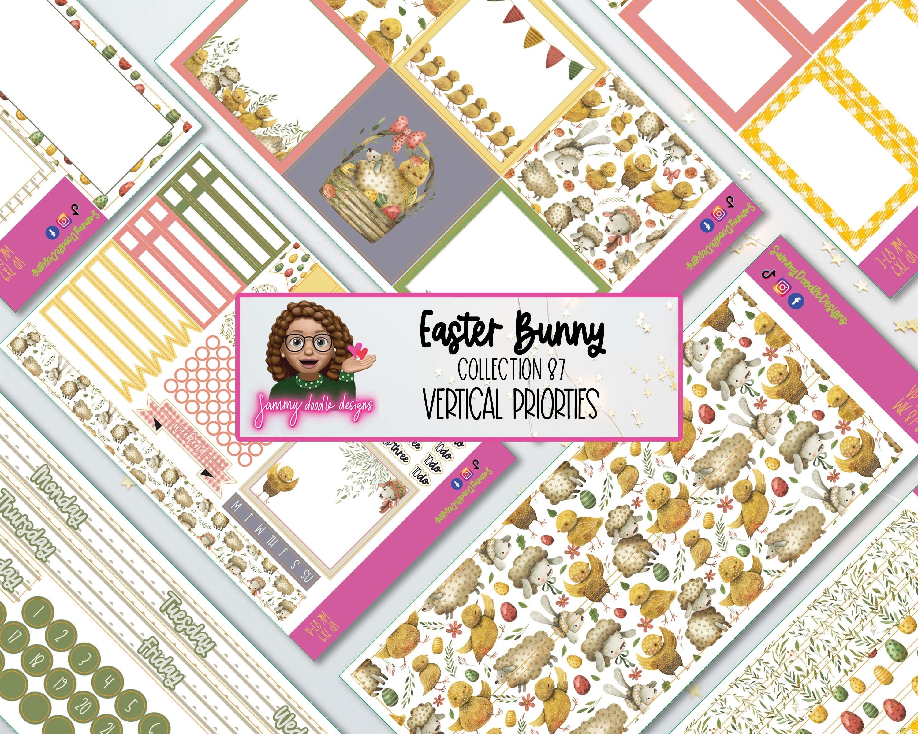 Scrapbooking Craft Supplies & Tools Planner Sticker Kit Plum Paper 7x9 ...