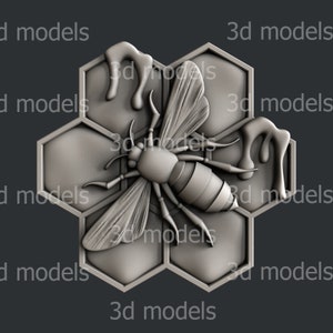 3d STL models for CNC router bee