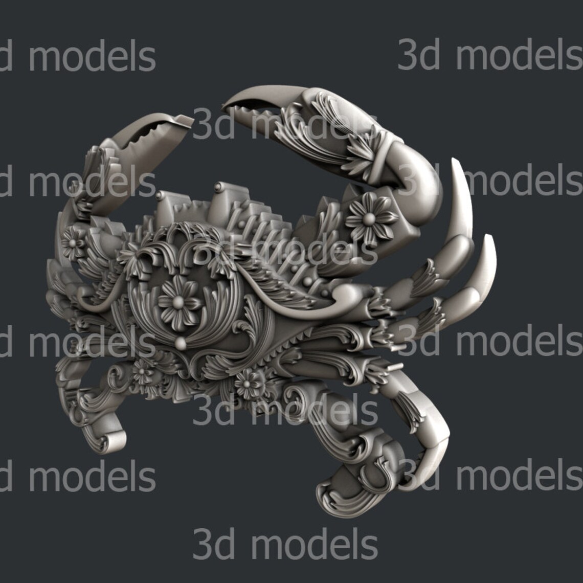 3d Models for Cnc Router or 3dprinter Crab P385 - Etsy