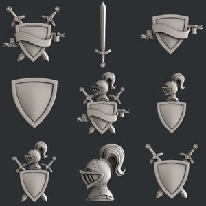 3d STL models for CNC set knight