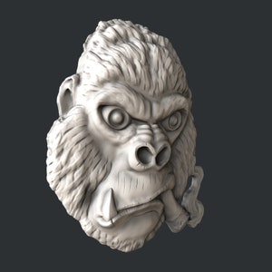 3d STL Models for CNC Gorilla With a Cigarette - Etsy