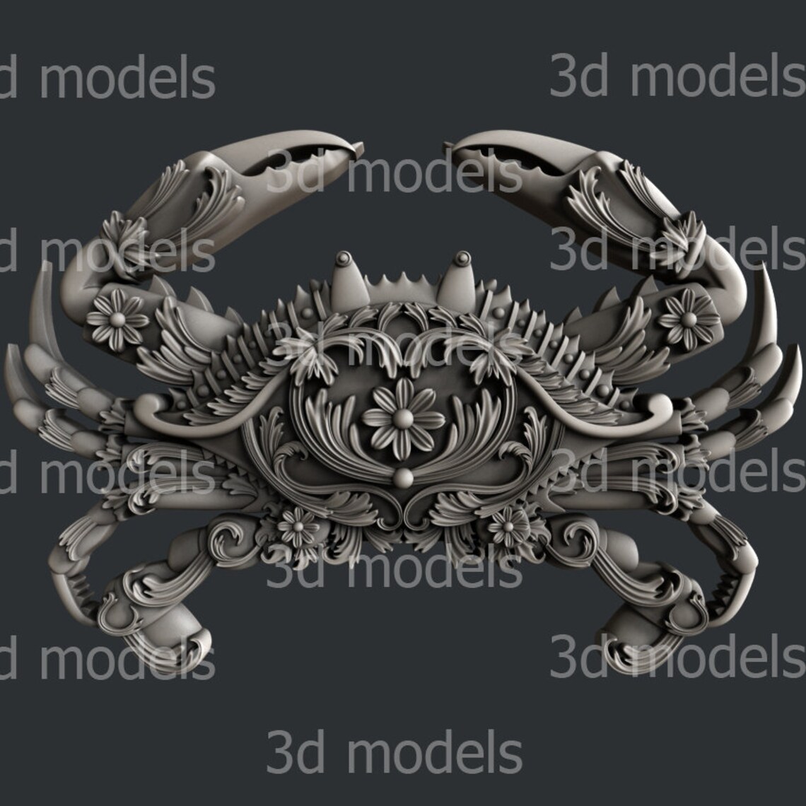 3d Models for Cnc Router or 3dprinter Crab P385 - Etsy