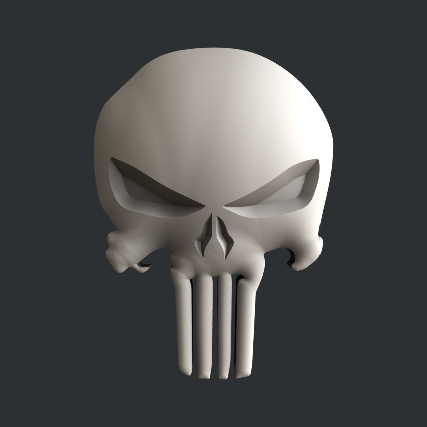 STL file the punisher skull 💀・3D printing design to download・Cults