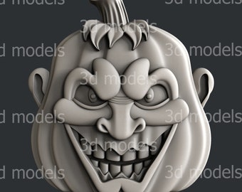 3d STL models for CNC router Pumpkins Halloween P471