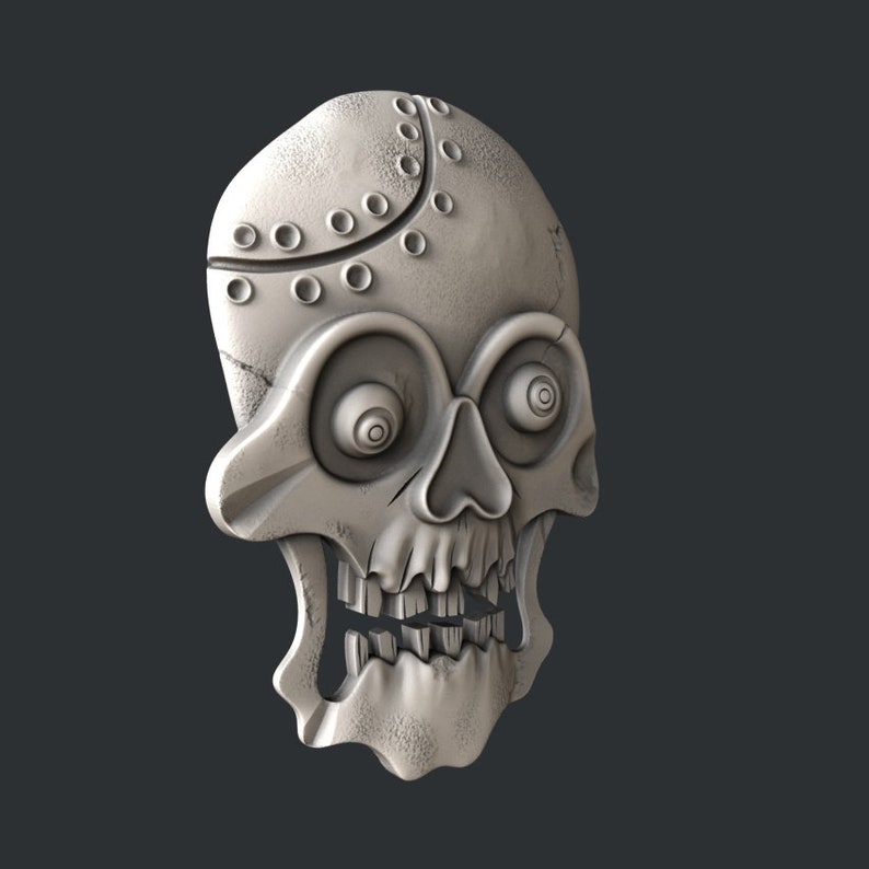 3d STL models for CNC skull Etsy