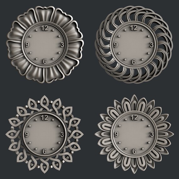 Modelos STL 3d para reloj de router CNC C19 C20 C21 C22 | Etsy