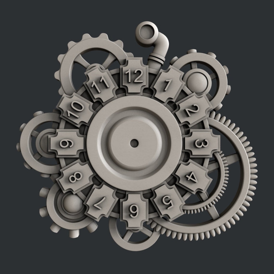 3d STL Models for CNC Router Clock C23 Etsy