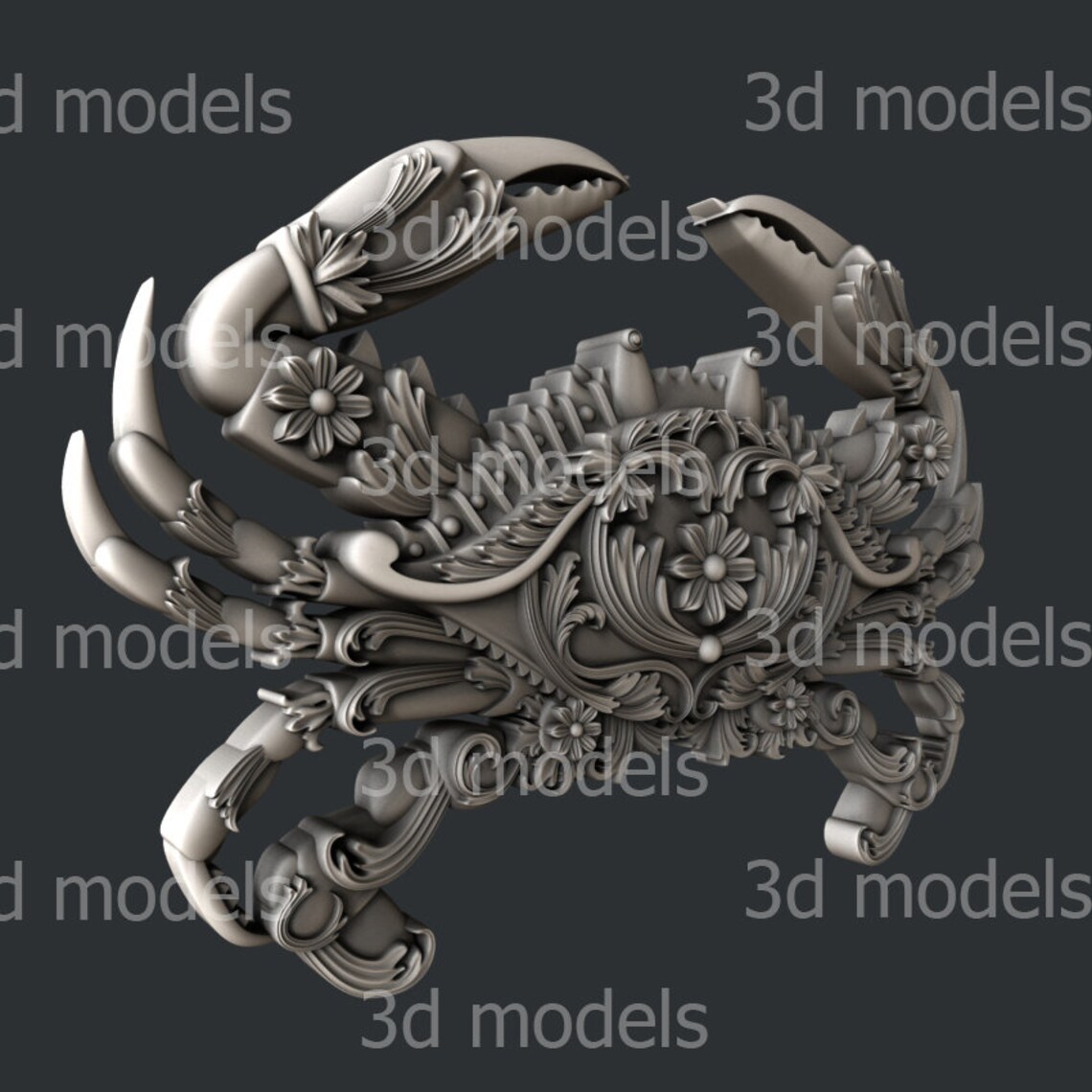 3d Models for Cnc Router or 3dprinter Crab P385 - Etsy