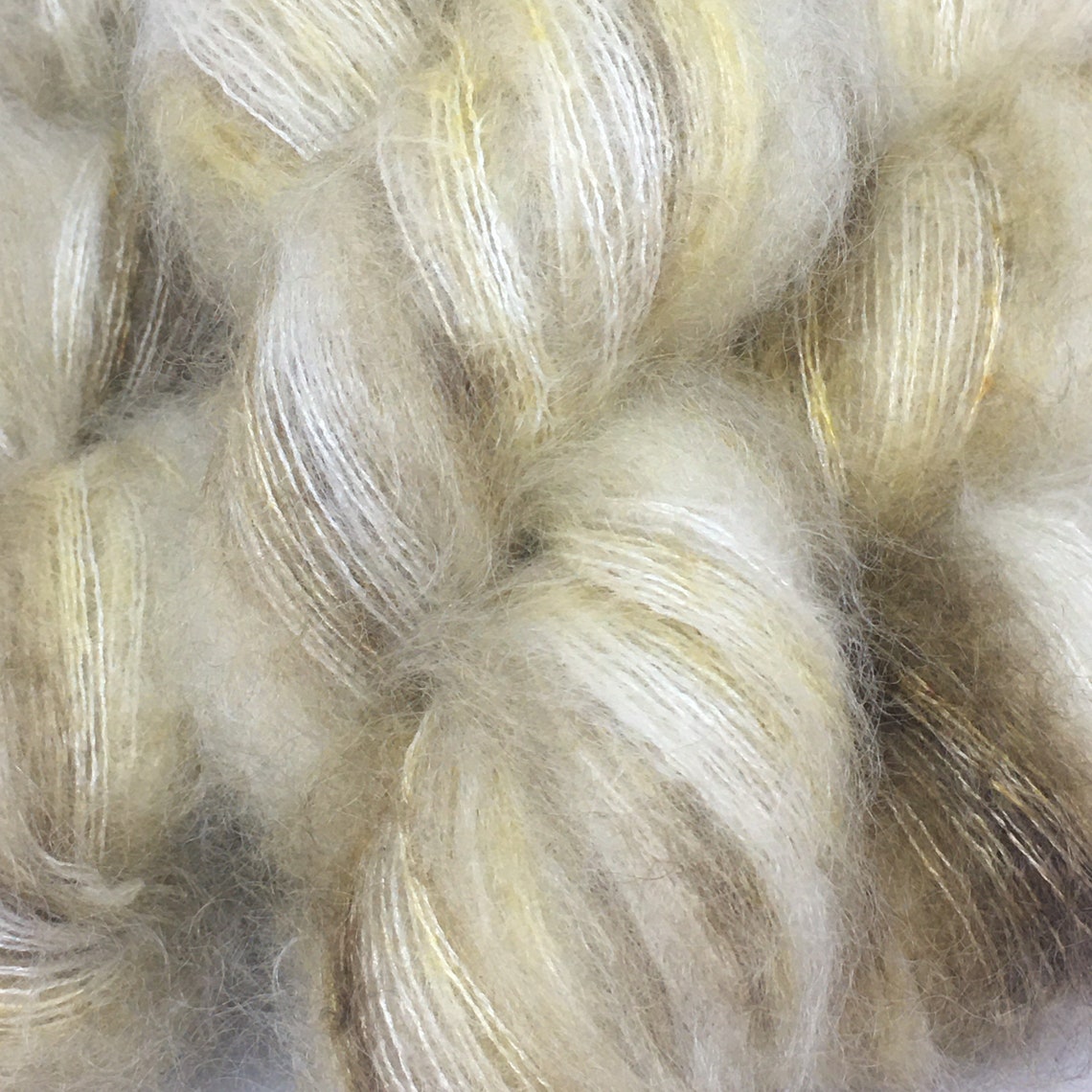 Driftwood Mohair Lace weight handdyed variegated yarn Etsy