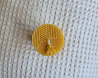 Beeswax Candle, Unique Candle, Organic Candle, Natural Candle, Handmade Candle, Gift Idea, Mother's Day Gift, Pillar Candle,Honeycomb Candle