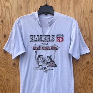 80s ELMERS PHILLIPS 66 Shirt / Vintage Elmers Phillips 66 Gas Station Home of Coys Cider Mill Souvenir Tee Size MEDIUM image 1
