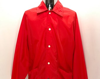 Sweet 80s PACIFIC TRAIL Sportswear Windbreaker Jacket / Retro Vibrant Snap Button Extra Lightweight Hiking Fishing WINDBREAKER Mens L/Xlarge