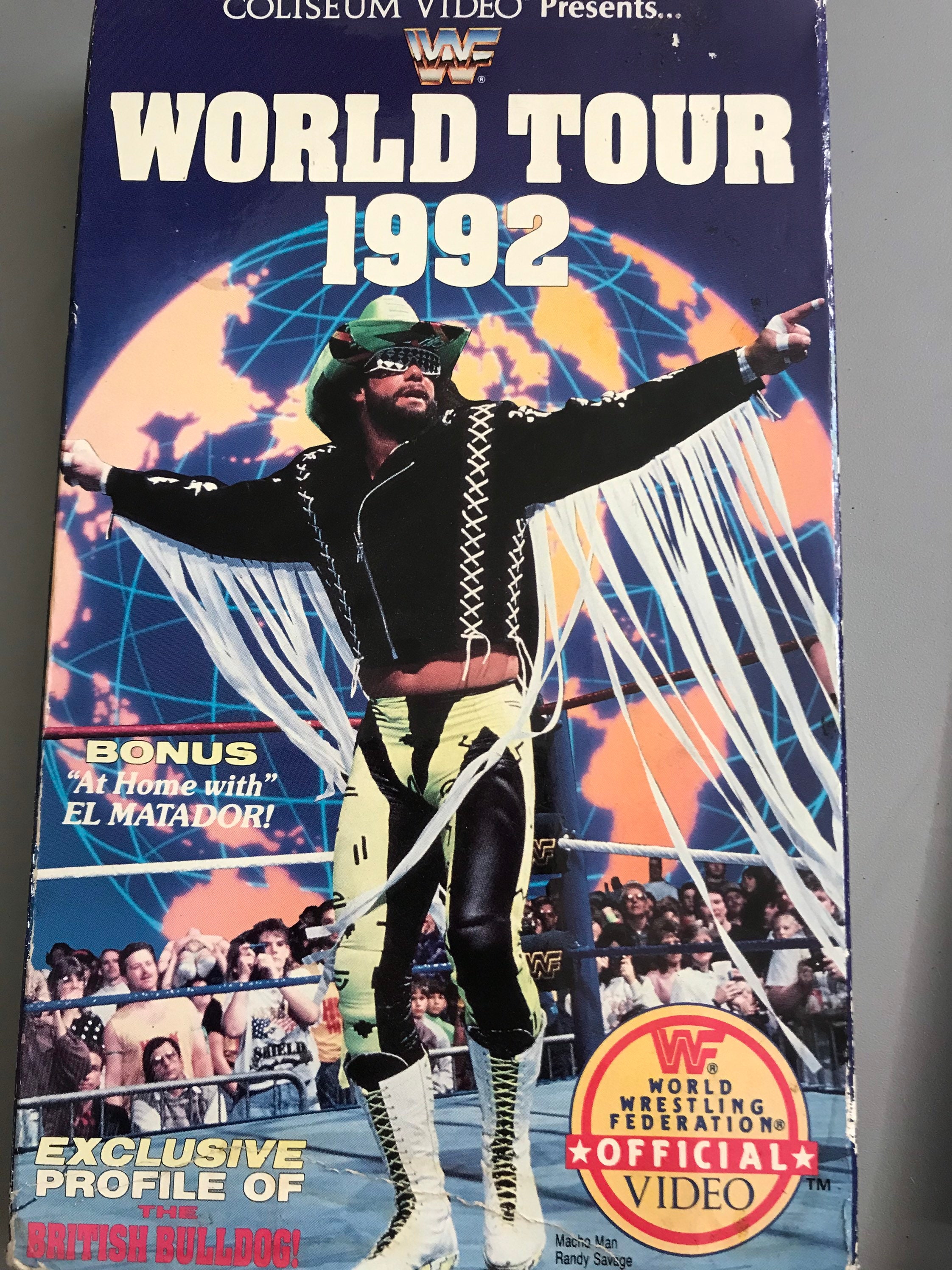 WWF World Tour 1992 VHS / World Wrestling Federation Official
