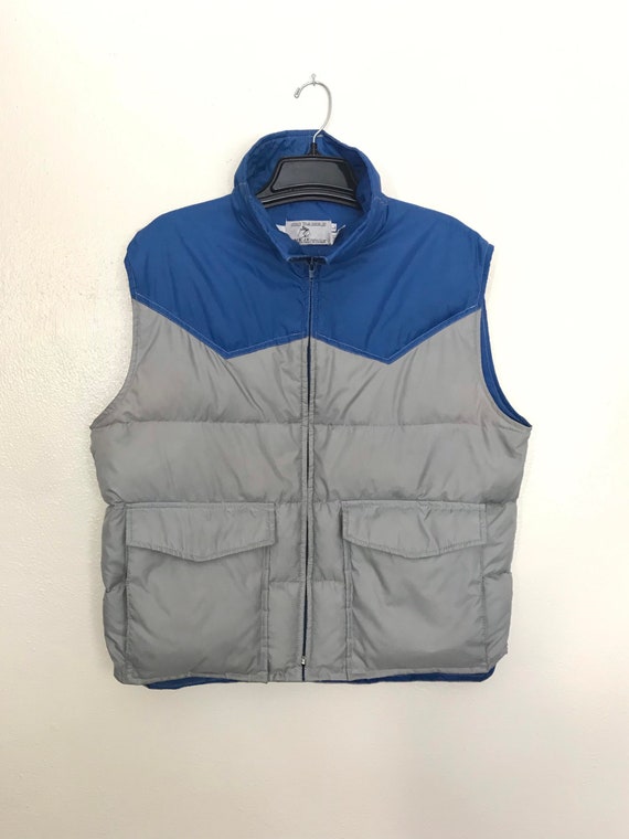 80s PUFFER Vest / Vintage Pack in SKI DADDLE Two Tone Puffer -  Israel