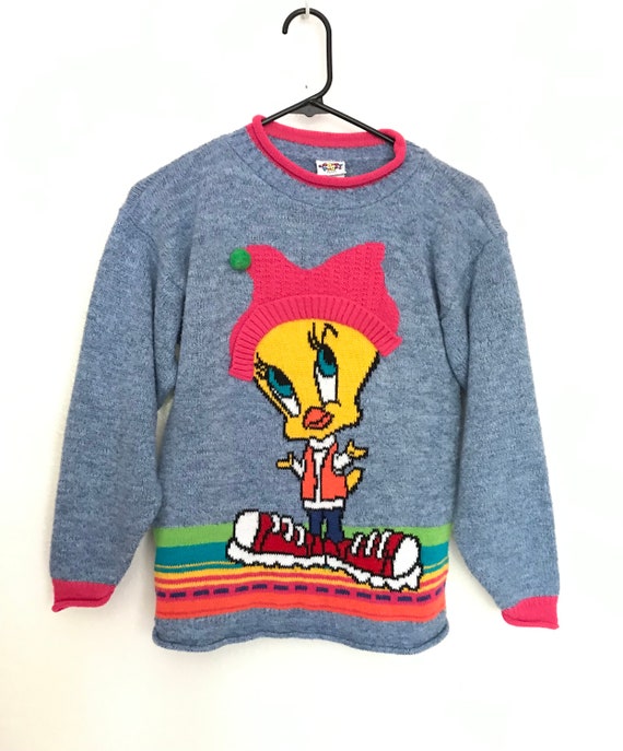 1996 Tweety Bird Sweater / Vintage LOONEY TUNES Co