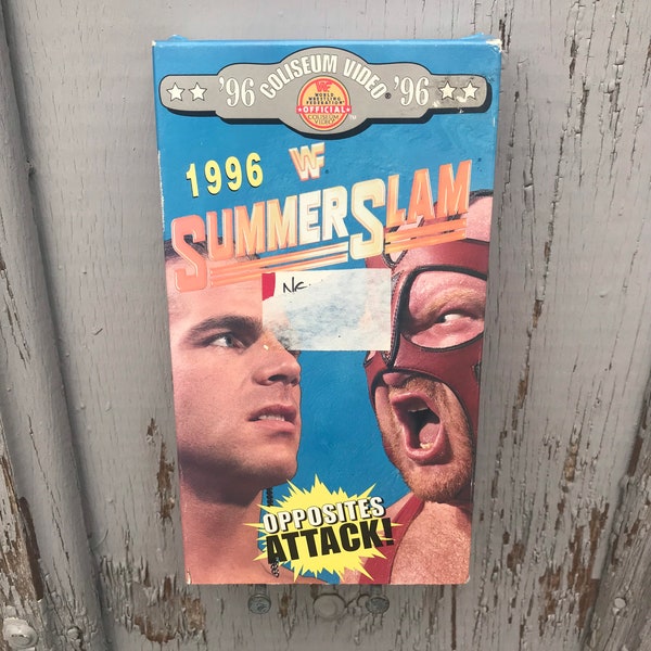 1996 WWF SummerSlam VHS / Vintage World Wrestling Federation Video Shawn Michaels Vader Mankind Undertaker Psycho Sid Goldust and More!