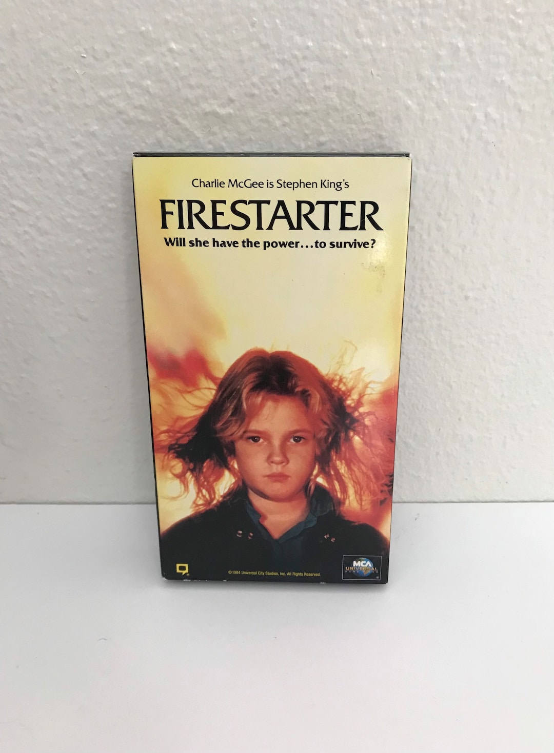 1984 FIRESTARTER VHS / Vintage Stephen King Cult Classic Starring Drew
