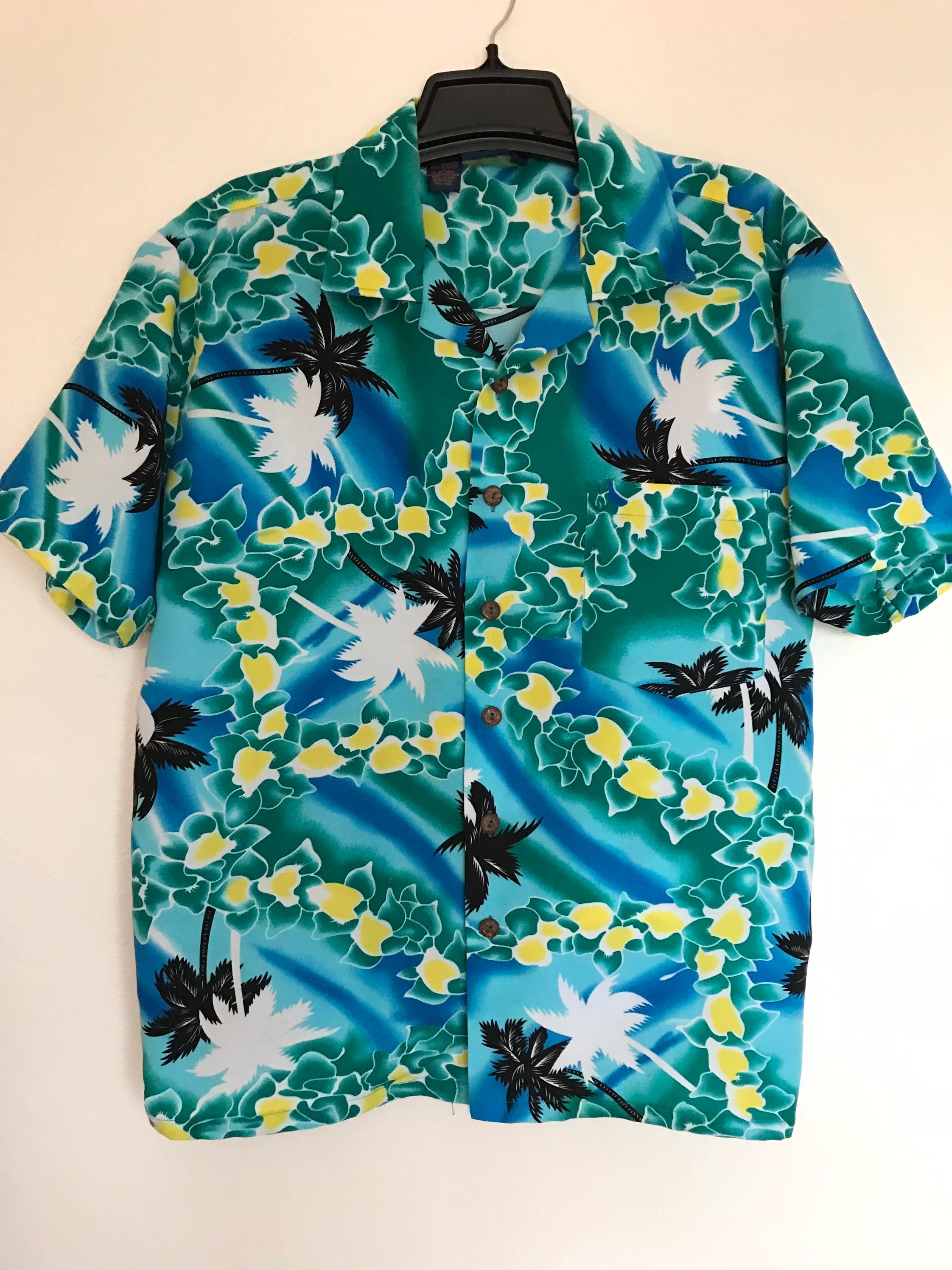 San Jose Sharks Short Sleeve Button Up Tropical Aloha Hawaiian