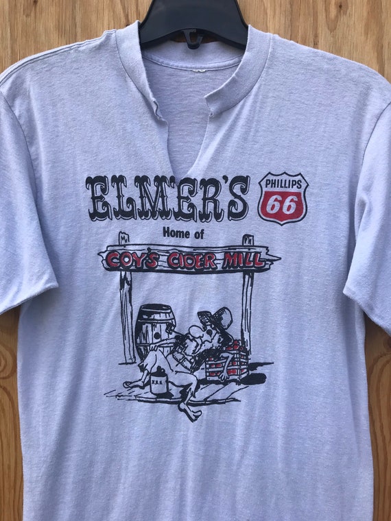 80s ELMER’S PHILLIPS 66 Shirt / Vintage Elmer’s P… - image 5