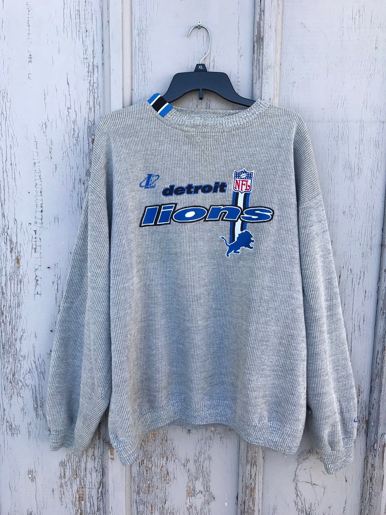 detroit lions retro sweatshirts