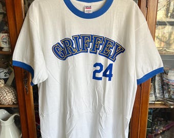 90s GRIFFEY Jr Shirt / Vintage MLB Baseball Seattle MARINERS Ken Griffey Jr Shirt Size Extra Large
