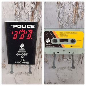 RARE Version POLICE Ghost in the Machine Cassette / 1981 Malaysia/Japan Unofficial Release S-2299A Tested Sounds Great