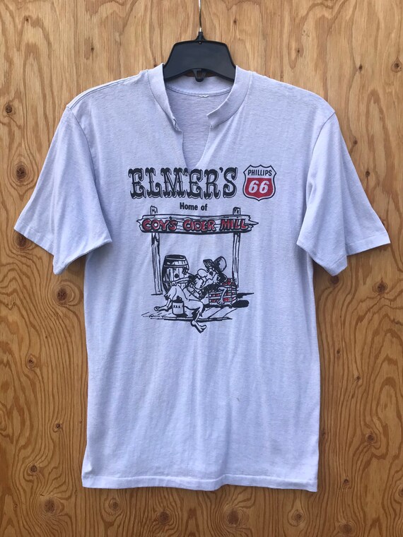 80s ELMER’S PHILLIPS 66 Shirt / Vintage Elmer’s P… - image 1