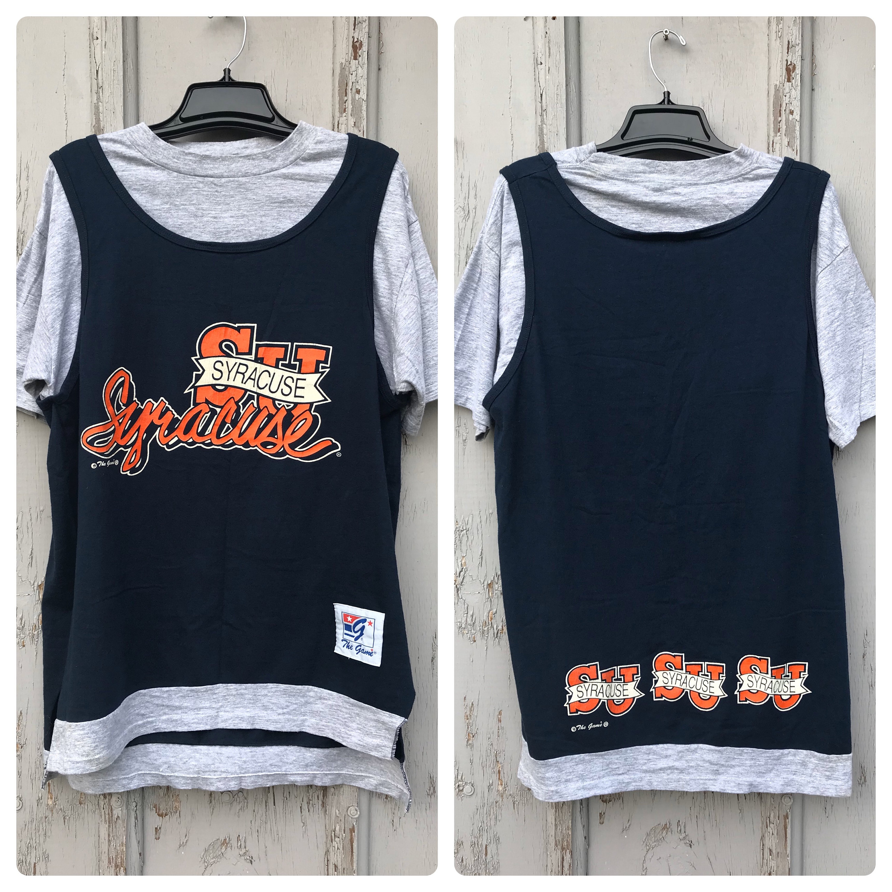 90s SYRACUSE Tank Top T Shirt / Retro the Game Syracuse Etsy