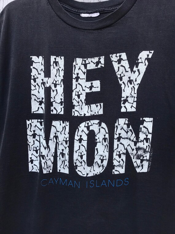 1986 CAYMAN Islands Shirt / Vintage HEY MON Boati… - image 6