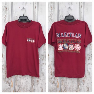 2000 MEXICO Shirt / PEACE in the New Millennium MAZATLAN Mexico Souvenir Iguana Joe Tee Adult Size Medium