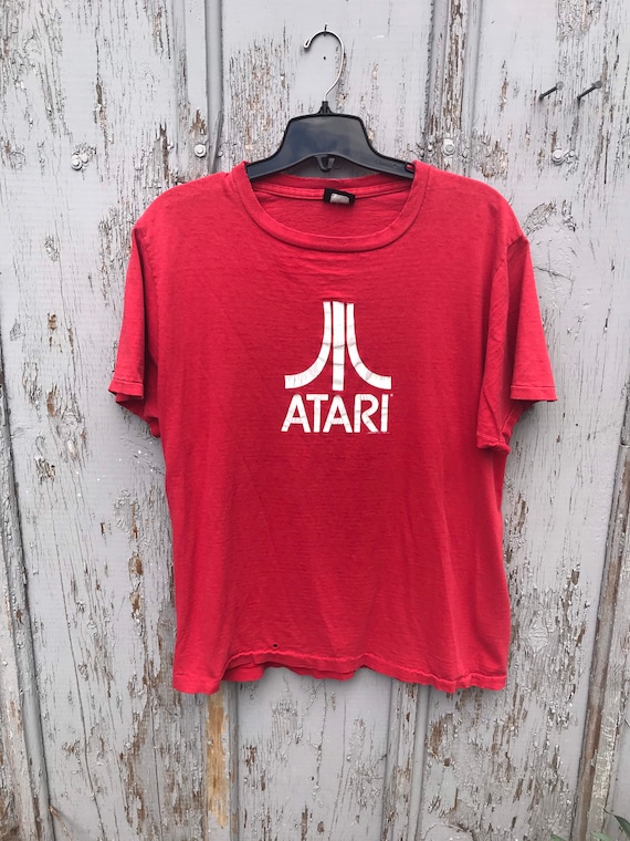 2000 ATARI Graphic Tee / Distressed Bootleg Classic ATARI Logo Shirt Mens Size XL