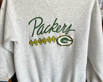 90s PACKERS Sweatshirt / Vintage NFL Football Green Bay Packers Crewneck Adult Size Extra SMALL