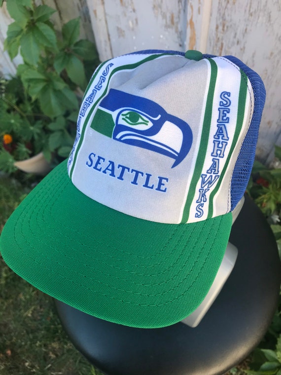 80s SEAHAWKS Hat / Vintage New Era NFL Football SE