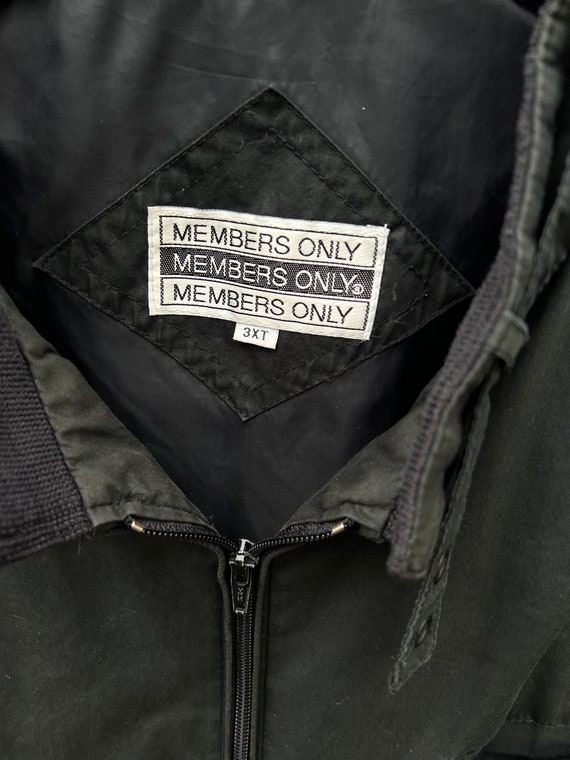 80s MEMBERS ONLY Jacket / Vintage Bomber Style Ra… - image 3