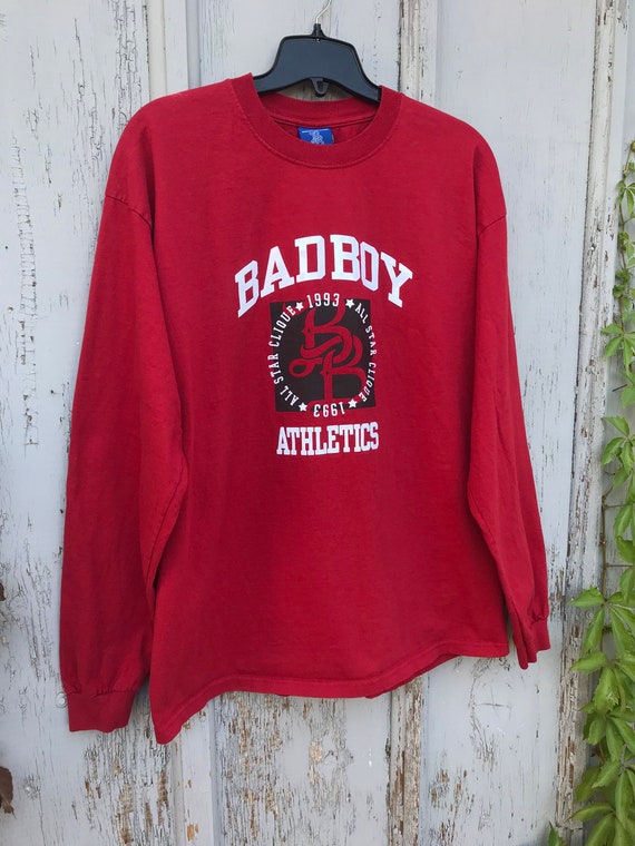 1993 BAD BOY Athletics All Star Clique Long Sleeve Hip Hop Skate