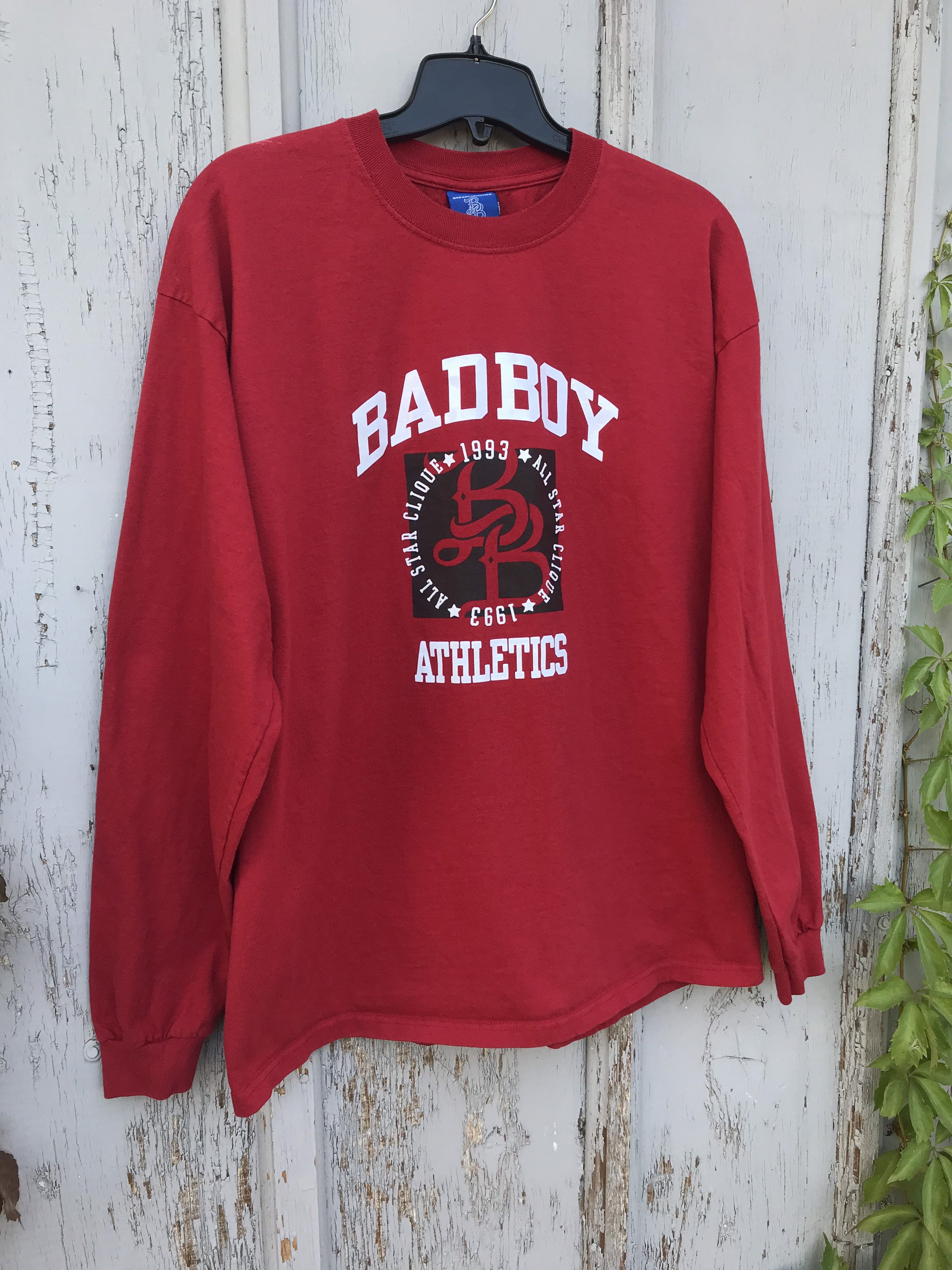 1993 BAD BOY Athletics All Star Clique Long Sleeve Hip Hop Skate