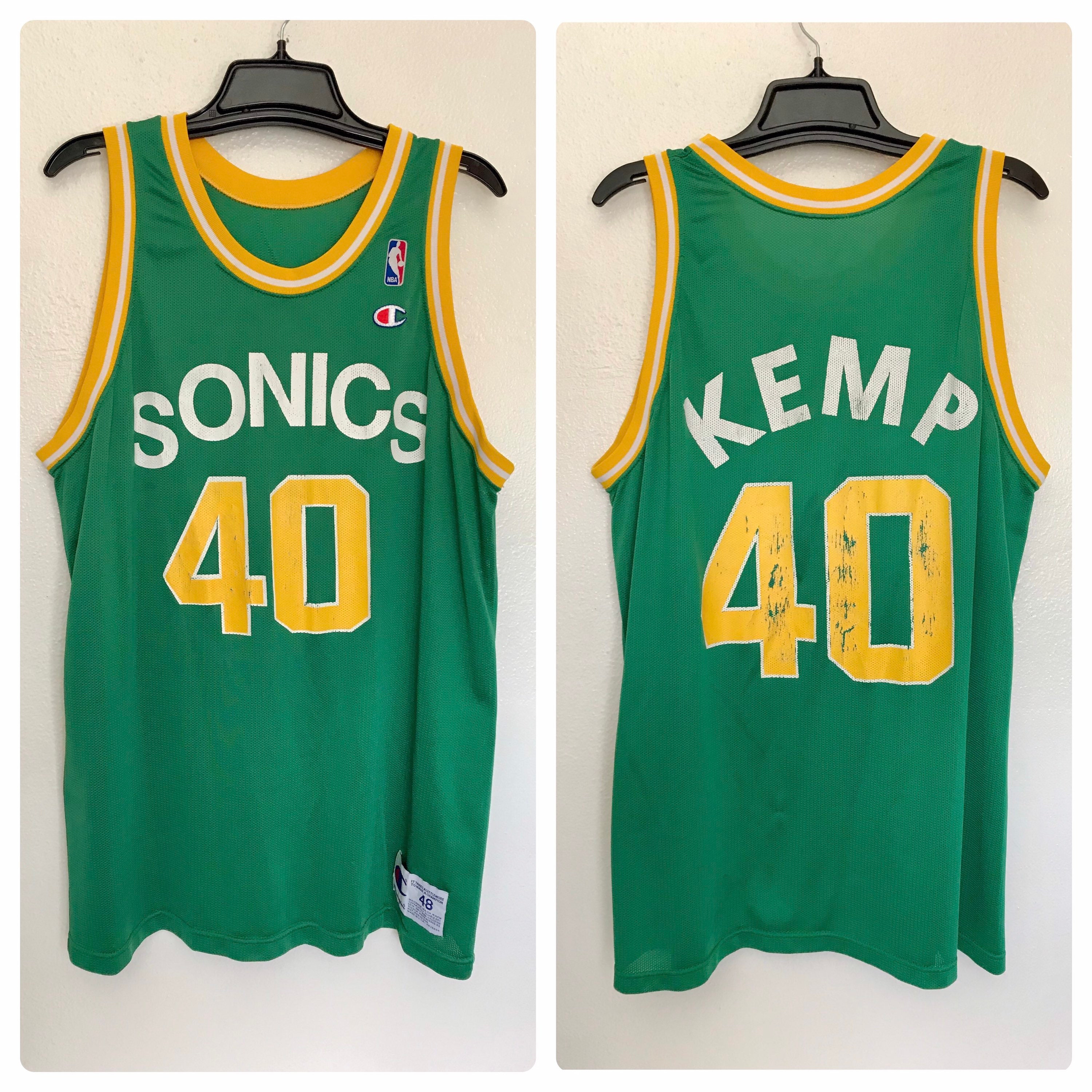 Shawn Kemp Autographed Seattle SuperSonics Authentic NWT Mitchell & Ness Hardwood  Classics Jersey JSA - Got Memorabilia