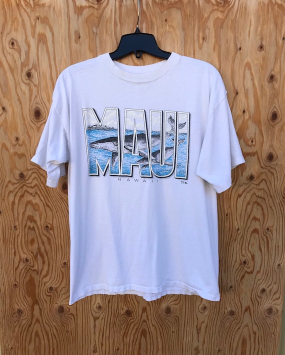 Awesome 1986 MAUI Shirt / Vintage HAWAII Whale Wat