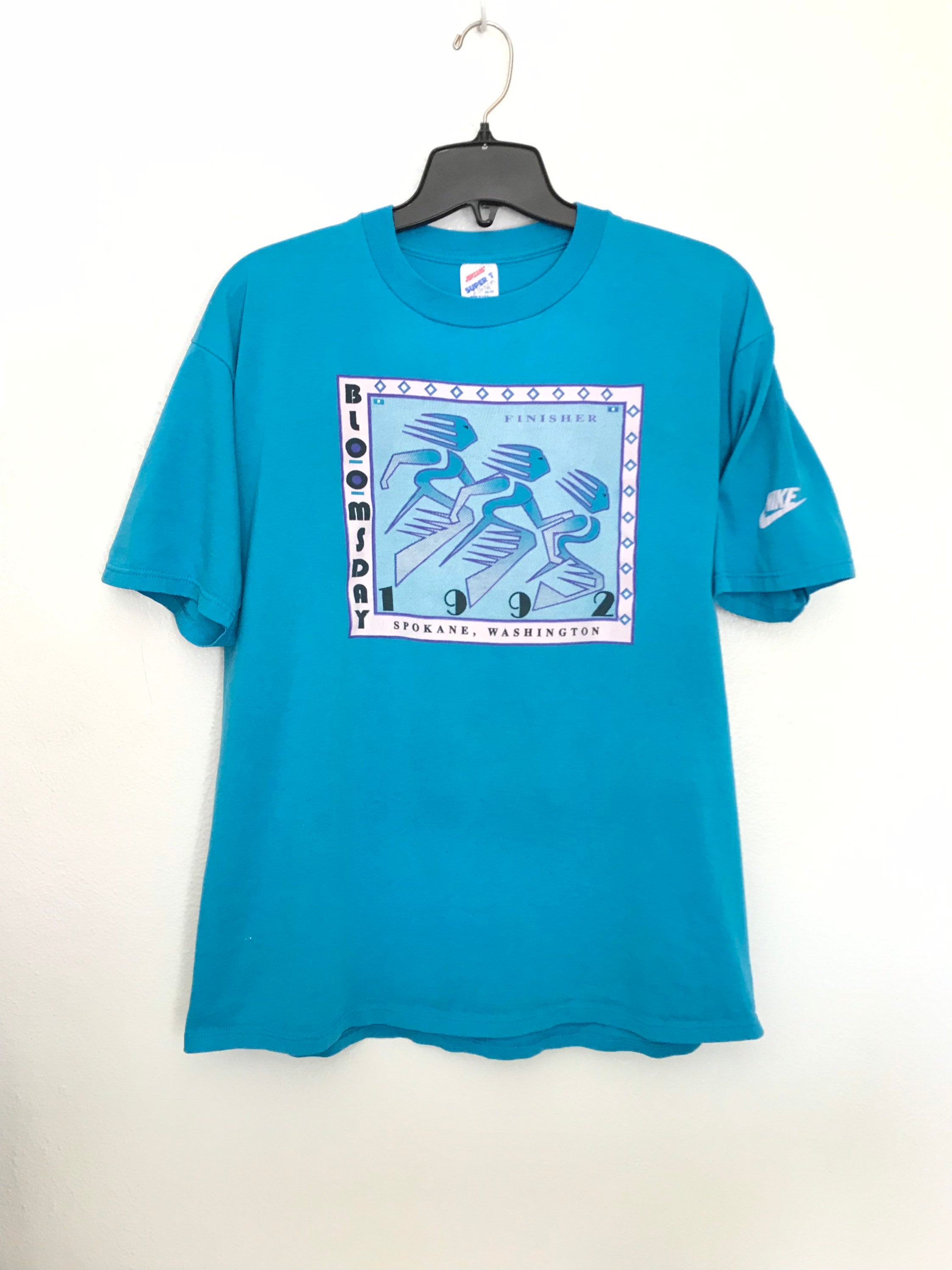 1992 BLOOMSDAY Shirt / Vintage NIKE Spokane Washington Worlds