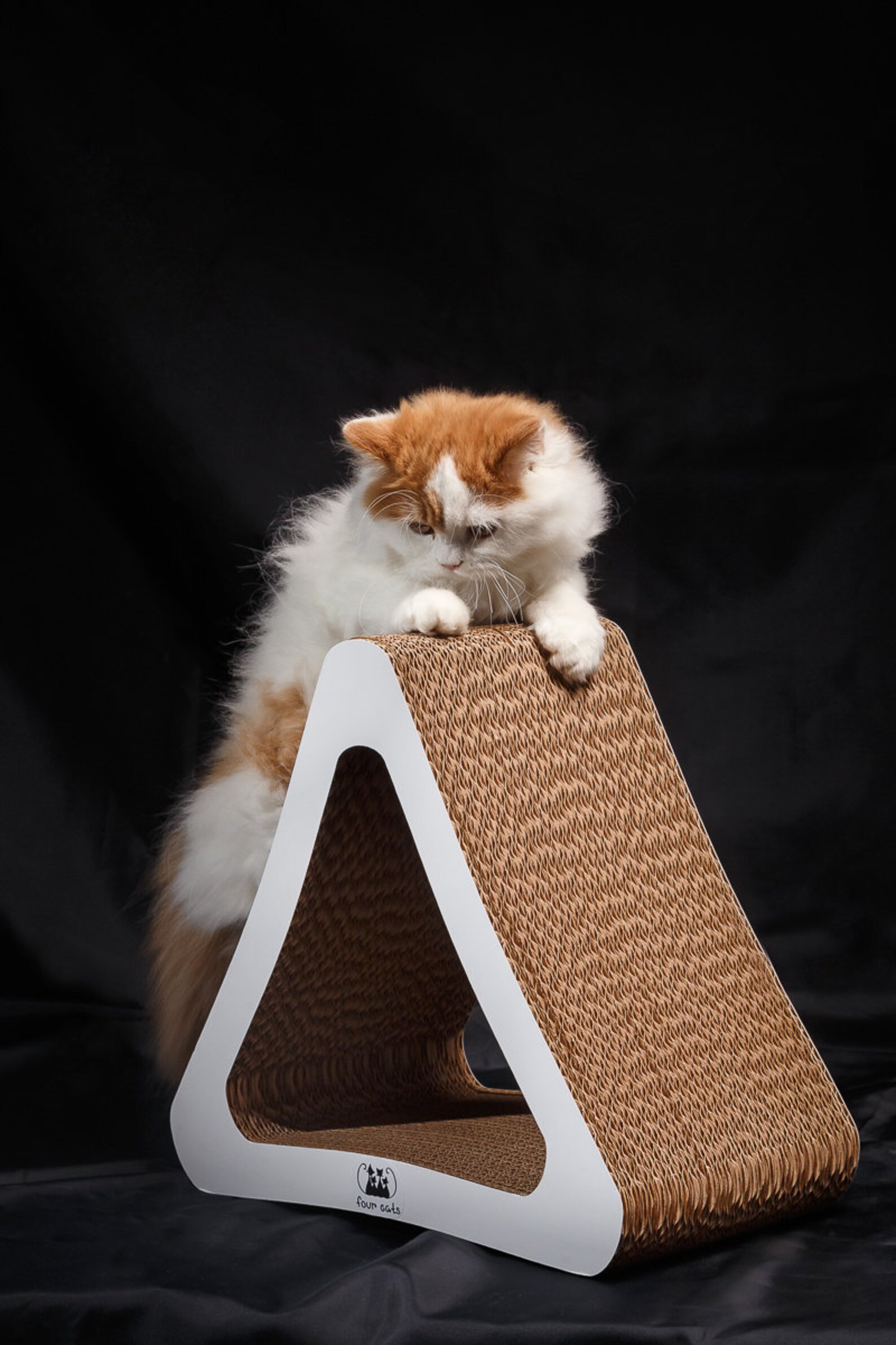 Ecofriendly Cat Scratcher TRIANGLE off corrugated cardboard Etsy