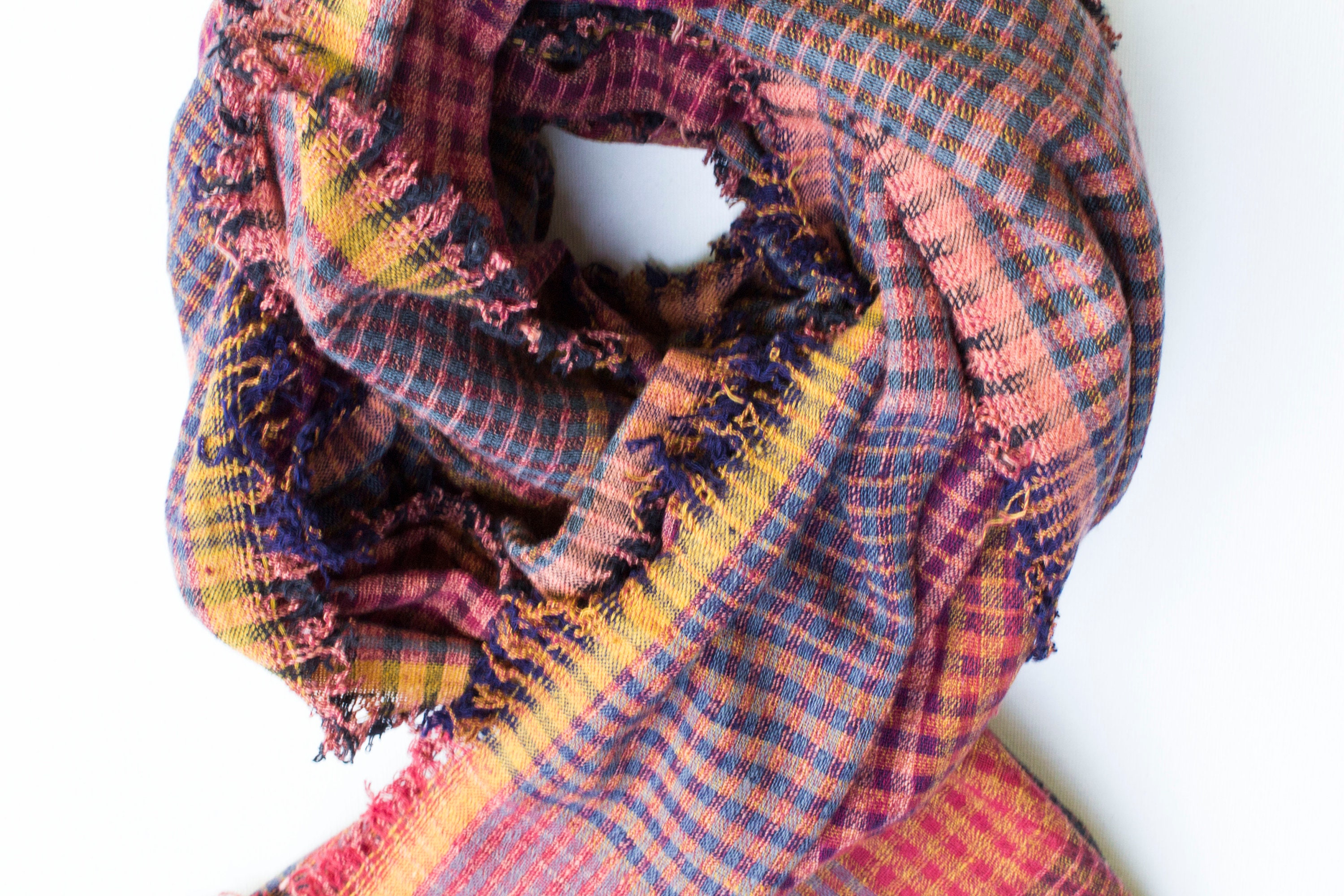 Black Organic Cotton Scarf for Women Red Cotton Scarf Spring Etsy