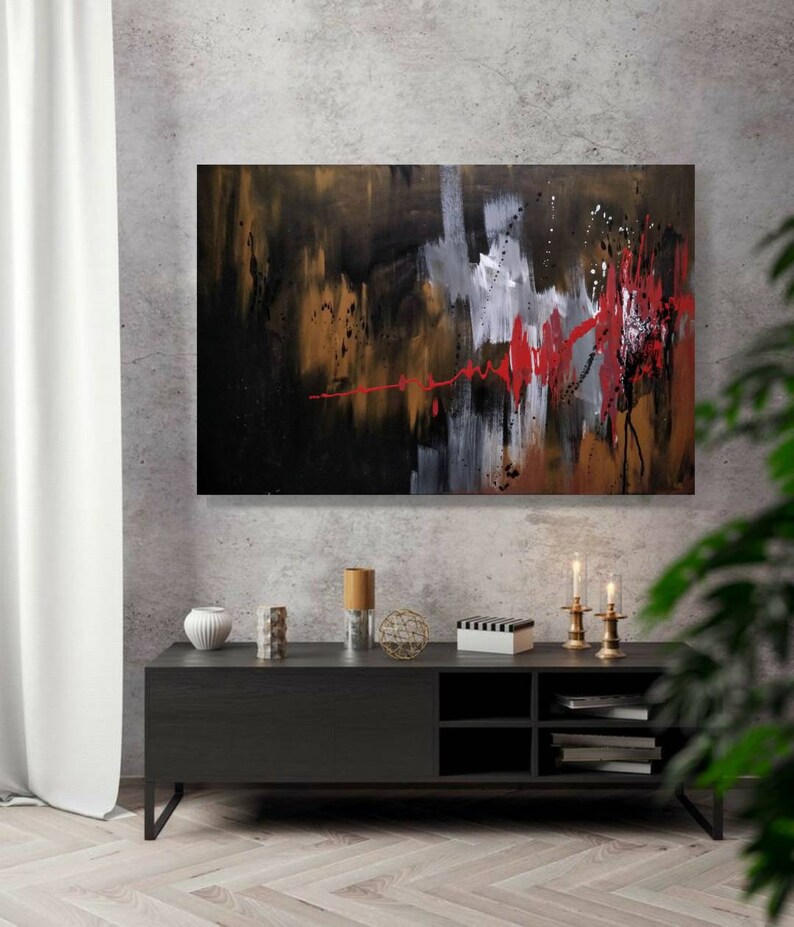 Abstract Original Painting living Room Painting canvas Etsy